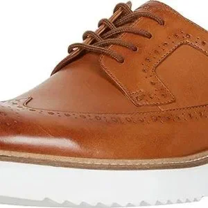 Clarks Ernest Limit Tan Leather Oxford Shoes Clarks Ernest Limit Brogue Shoes Mens 10.5M Lace Up Eyelet  main image 2